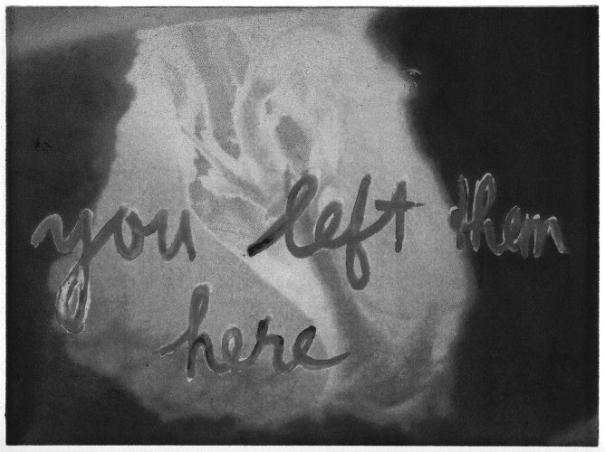 You left them herephotopolymer etching | 25x18cm | 2025
